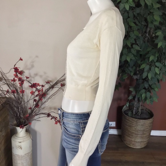 M.O.L. Knits Anthro Linen and Silk Blend Cardigan - Picture 4 of 10